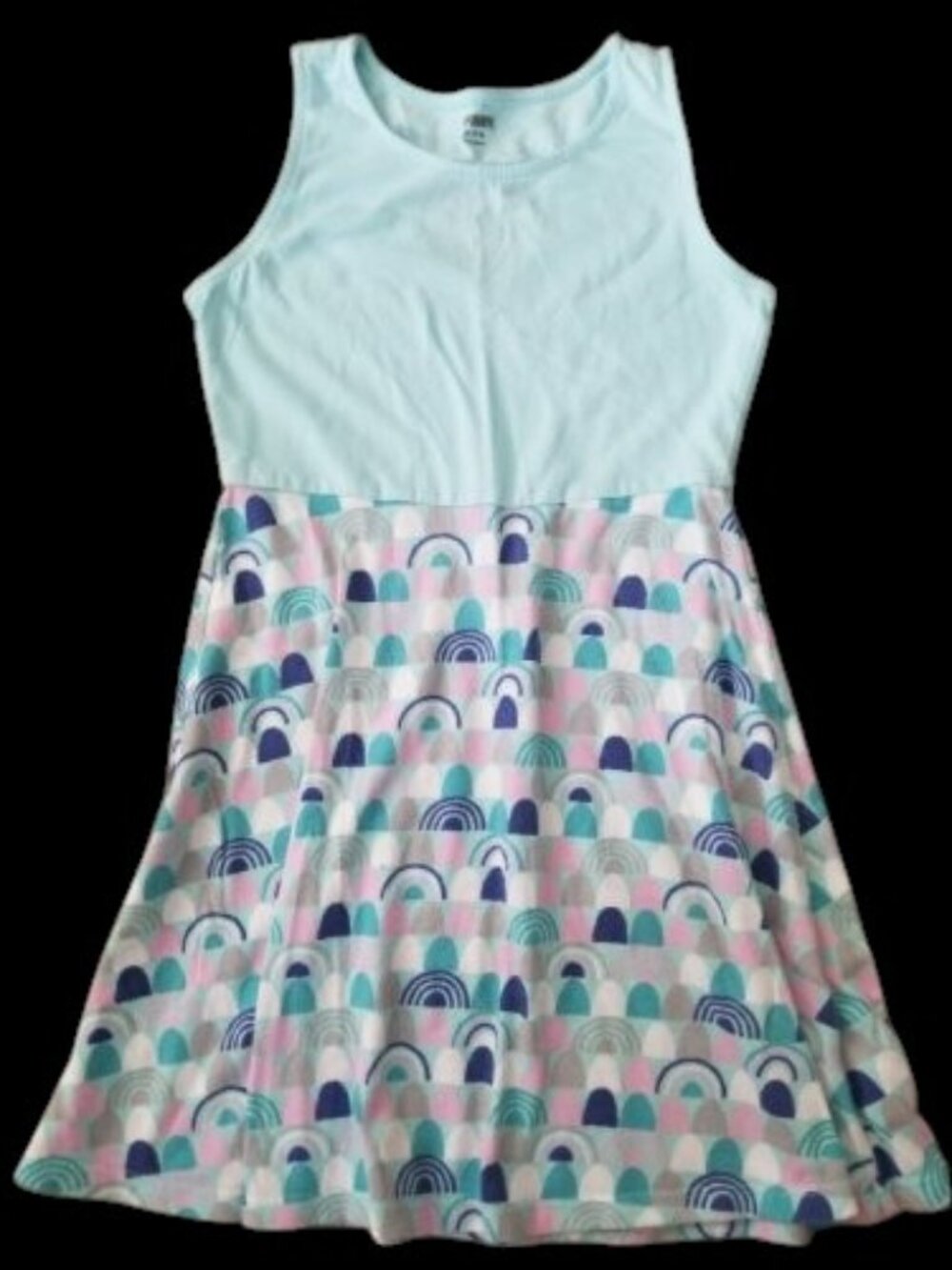 GYMBOREE Blue Print Cut Out Sleeveless Dress Girls Size 7-8
